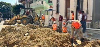Renueva COMAPA SUR línea de agua potable en la zona centro de Tampico
