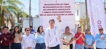 Erasmo González entrega otra calle más; vecinos reconocen resultado de trabajar en equipo