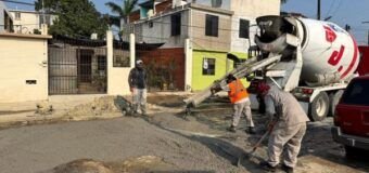 COMAPA SUR realiza reposición de pavimento tras trabajos de drenaje en amplio sector