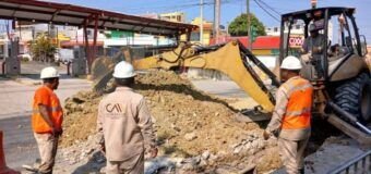COMAPA SUR realiza rehabilitación de drenaje en importante sector vial