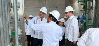 Gobernador constata avance de planta de combustibles alternativos en Altamira