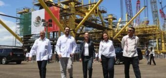 Acompaña Américo Villarreal a Claudia Sheinbaum en conmemoración de la Expropiación Petrolera