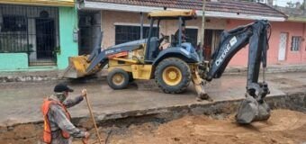 Progresan trabajos de rehabilitación en la calle Burgos de la colonia Volantín