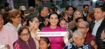 La alcaldes Mónica Villarreal fortalece la movilidad y la seguridad con obra de pavimentación en la colonia Presas del Arenal