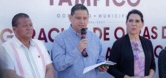 Mónica Villarreal inaugura reencarpetado en Diagonal Norte–Sur con inversión de 2.3 mdp