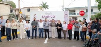 Inaugura Mónica Villarreal décima calle en una semana