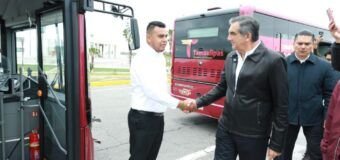 Supervisa gobernador unidades del nuevo sistema de transporte público de Tamaulipas