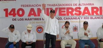 Refrenda Armando Martínez compromiso con el sector obrero