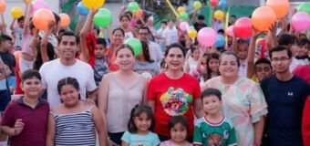 Disfrutan familias tampiqueñas nueva Jornada de Cine en Tu Colonia encabezada por Mónica Villarreal