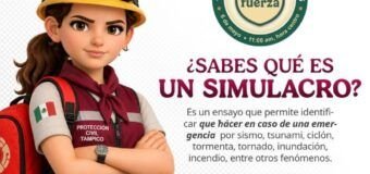 AVISO DE CIERRE VIAL: PRIMER SIMULACRO NACIONAL 2026DIRECCIÓN DE TRÁNSITO Y VIALIDAD DE TAMPICO.