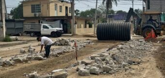 Avanza importante obra sanitaria en el norte de Tampico; alcanza 70% de progreso