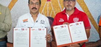 Firma la UAT alianza deportiva entre Correcaminos y el Club Necaxa de la Liga MX 