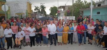 Entrega Armando Martínez pavimentación de vialidades en Monte Alto