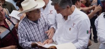 Américo y María de Villarreal llevan atención integral a las familias de Nuevo Morelos