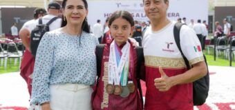 Mónica Villarreal reconoce el triunfo de Tampico quien se lleva 94 medallas de las 186 que se ganaron los atletas Tamulipecos