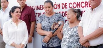 Entrega Mónica Villarreal obras por más de 7.3 millones de pesos en beneficio de familias de la colonia Luis Donaldo Colosio