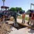 COMAPA atiende fuga de agua en la zona centro de Ciudad Madero; prevén restablecer servicio a la brevedad