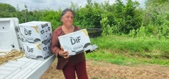 Entrega DIF Altamira apoyos alimentarios en sector rural