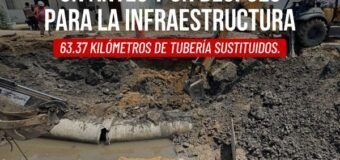COMAPA SUR consolida renovación histórica de la red hidrosanitaria con la reposición de 63.37 kilómetros de tubería