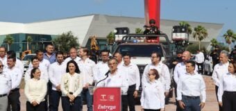Fortalece Américo Villarreal a la Guardia Estatal con 17 patrullas y dos torres móviles de videovigilancia