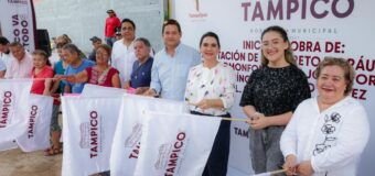 Arranca Mónica Villarreal pavimentación de dos vialidades en la zona norte de Tampico