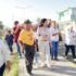 Supervisa Mónica Villarreal avance de pavimentación en la calle Holanda de la colonia Borreguera