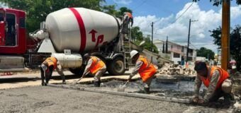 REPONE COMAPA SUR PAVIMENTO EN IMPORTANTE VIALIDAD-Programa permanente supera los 68 mil metros cuadrados de pavimento restituido en la presente administración