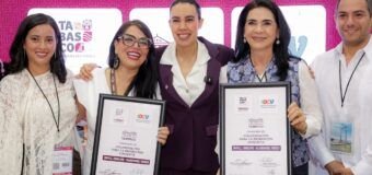 Mónica Villarreal firma convenio Tampico-Villahermosa y promueve el turismo de convenciones en el IBTM