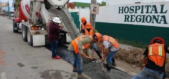 Acumula COMAPA SUR más de 73 mil metros cuadrados de pavimento repuesto