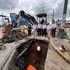 Autoridades supervisan trabajos de reparación de socavón en Ciudad Madero