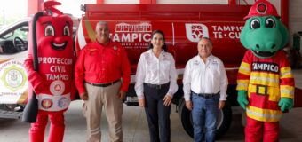 Mónica Villarreal transforma capacidad operativa de Bomberos de Tampico