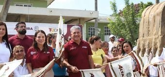 Transforma Armando Martínez la zona rural con obra de drenaje sanitario