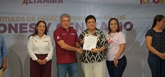 Beneficia Armando Martínez a familias de Altamira con 923 títulos de propiedad